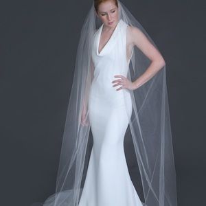 Erica Koesler Wedding Tulle Cathedral Veil Ivory